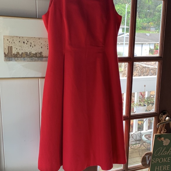 Kate Spade Red Pleated Dress - Picture 5 of 6